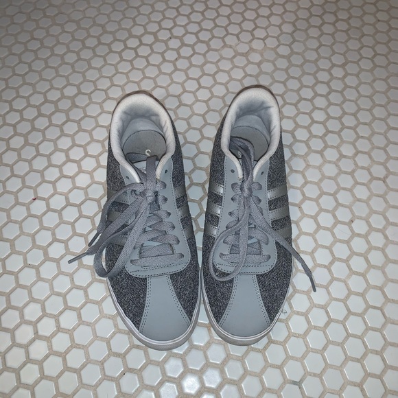 Adidas Grey Courtset Sneakers - Picture 2 of 4